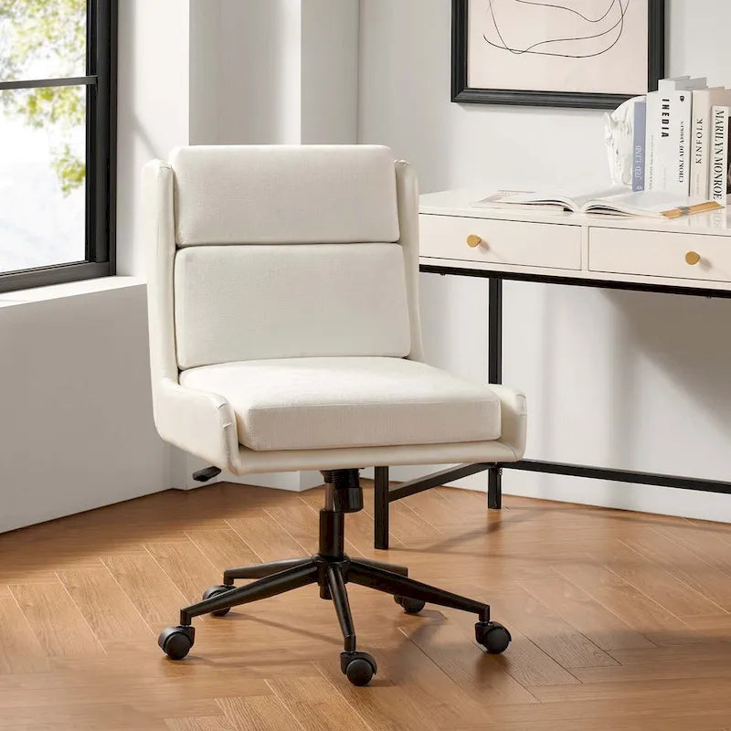 Siegfried Modern Swivel Tilting Office Chair with Removable Soft Upholstery by HULALA HOME-19