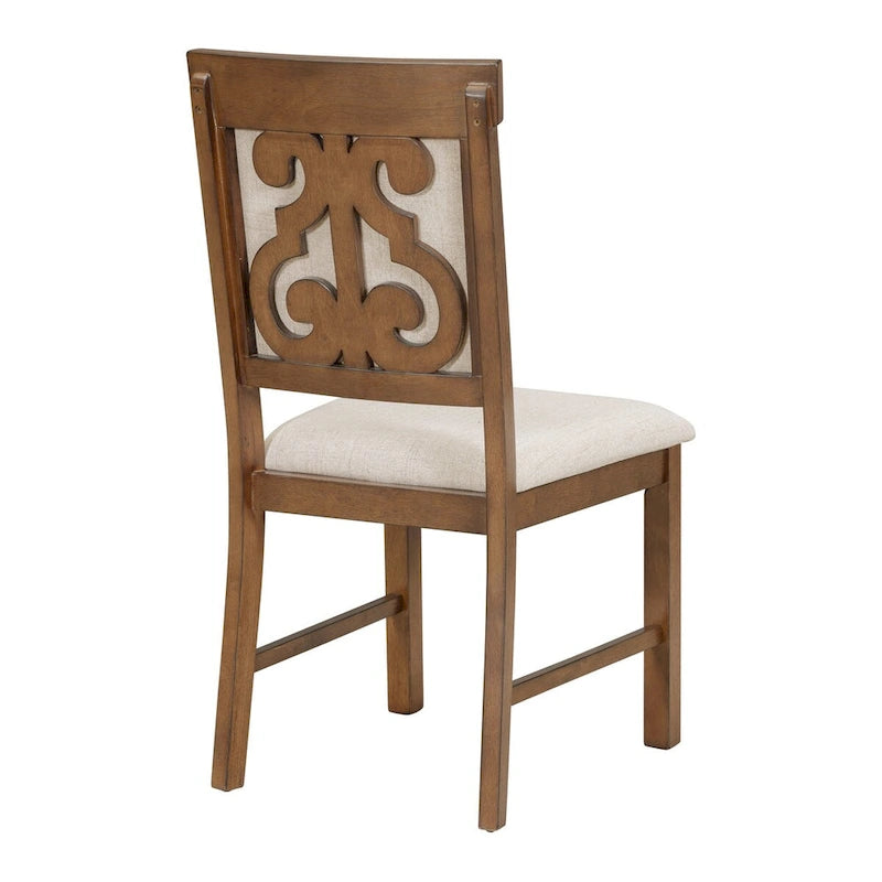 5-Piece Retro Functional Dining Set 1 Extendable Table-9