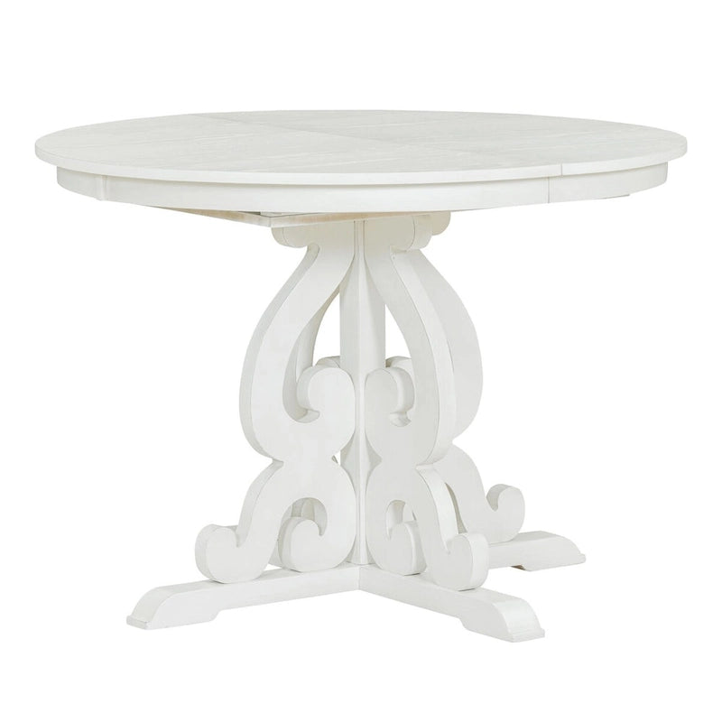 5-Piece Retro Functional Dining Set 1 Extendable Table-23