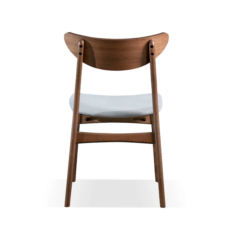 Furniture of America Beck Mid-century Walnut Padded Dining Chairs (Set of 2)-8