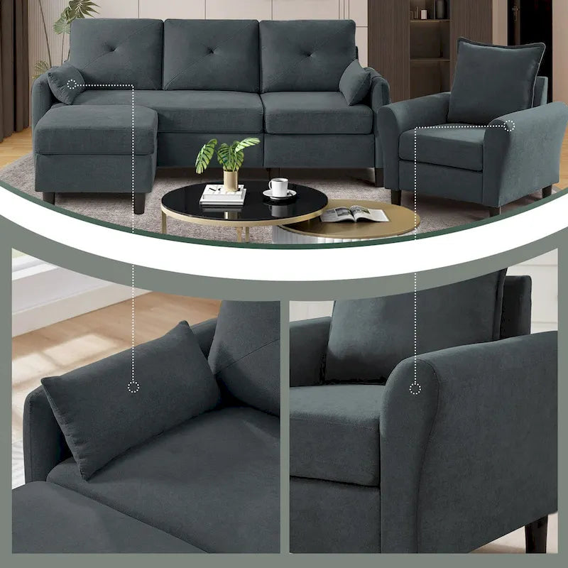3 - Piece Living Room Set-6