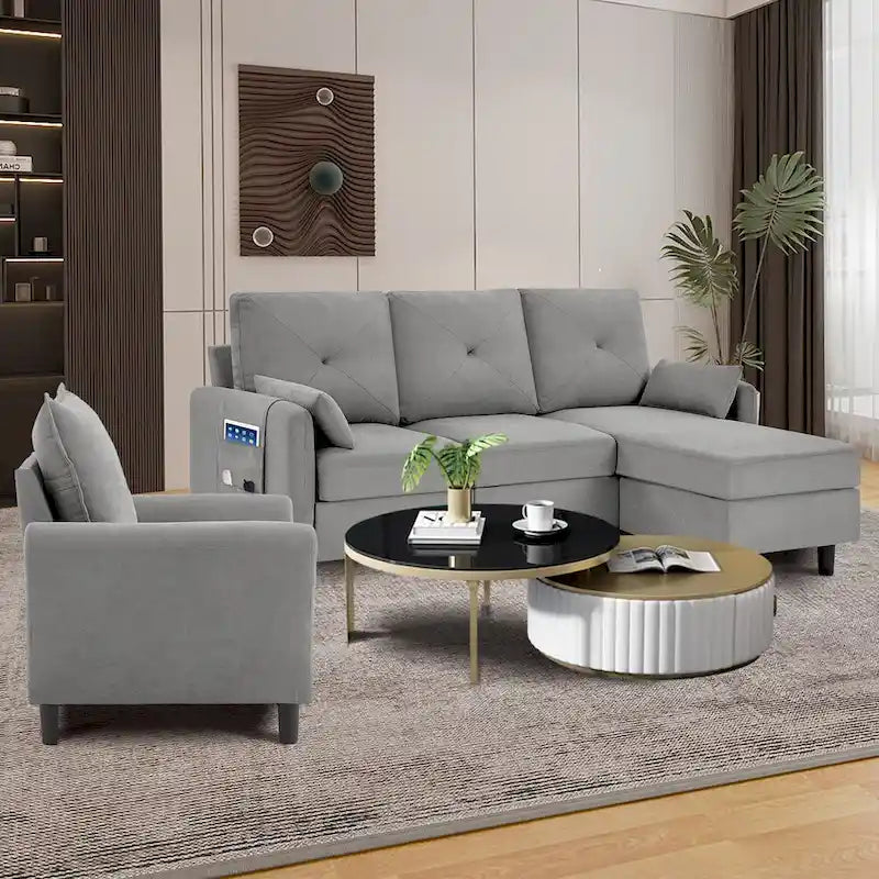 3 - Piece Living Room Set-9