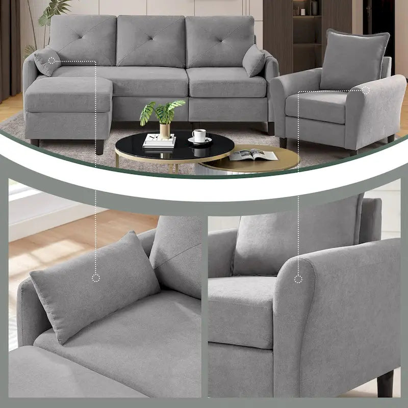 3 - Piece Living Room Set-13