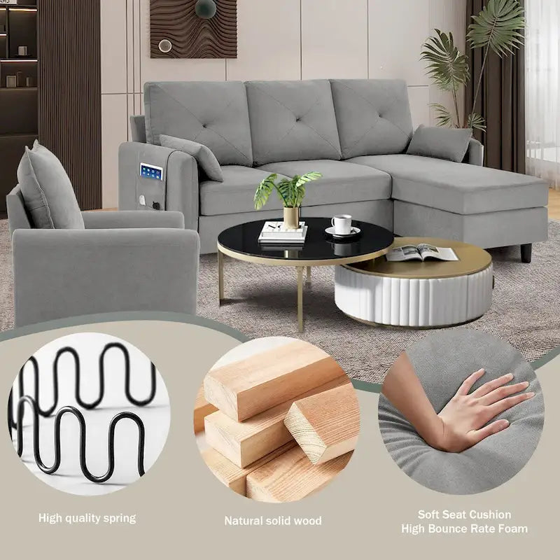 3 - Piece Living Room Set-14