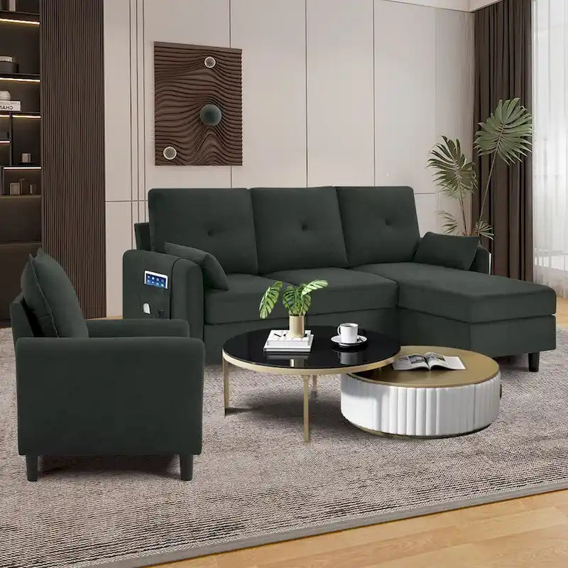 3 - Piece Living Room Set-16