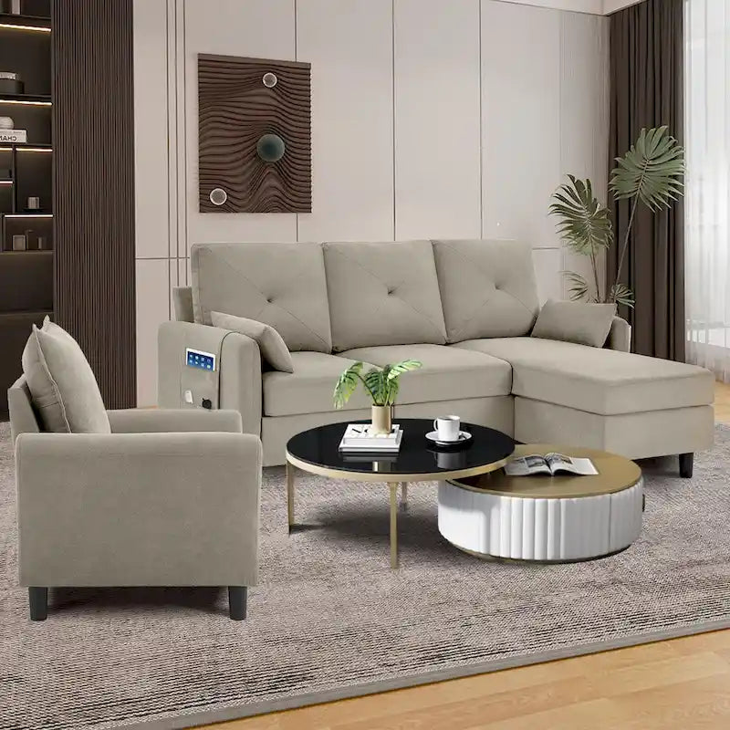 3 - Piece Living Room Set-23