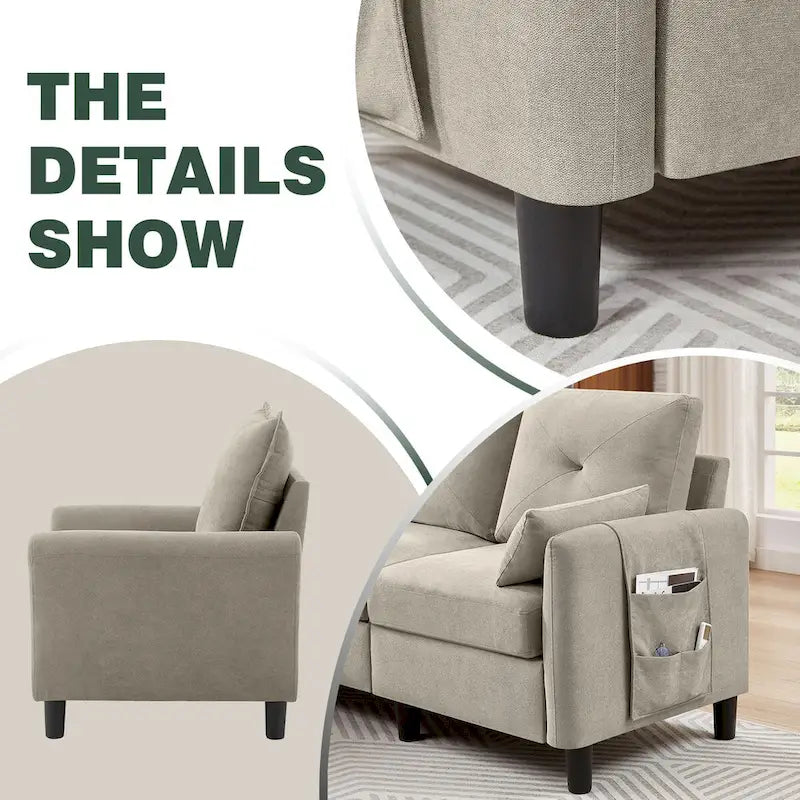 3 - Piece Living Room Set-26