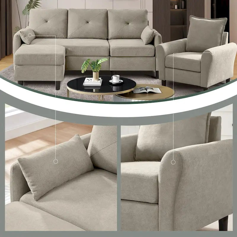 3 - Piece Living Room Set-27