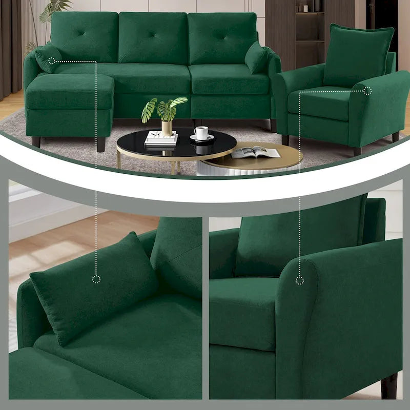 3 - Piece Living Room Set-34