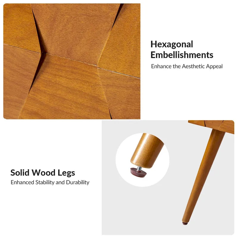 Julian Mid-century Modern End Table with Charging Station by HULALA HOME-14