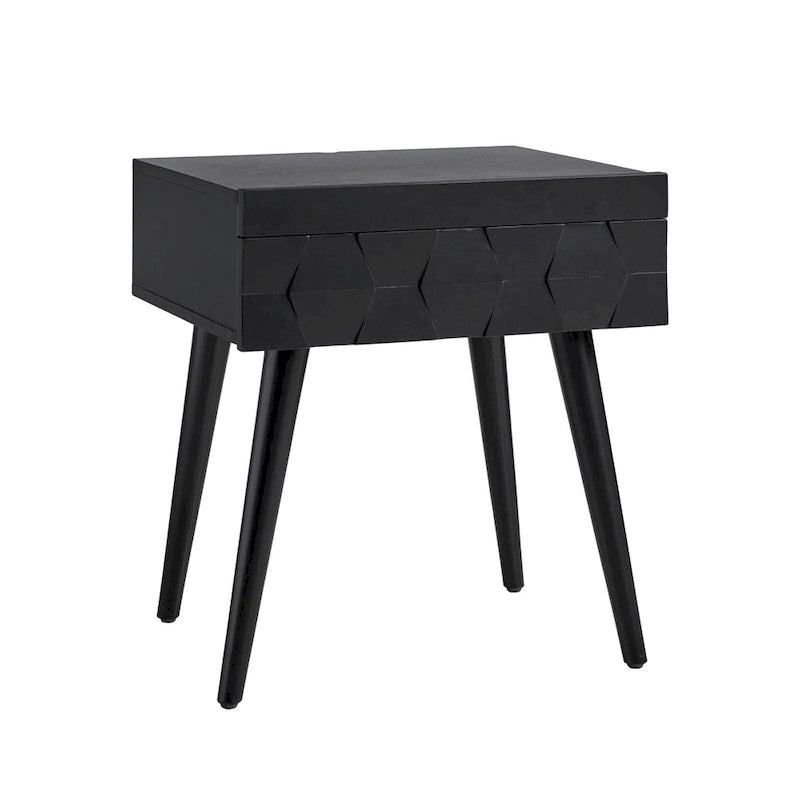 Julian Mid-century Modern End Table with Charging Station by HULALA HOME-18