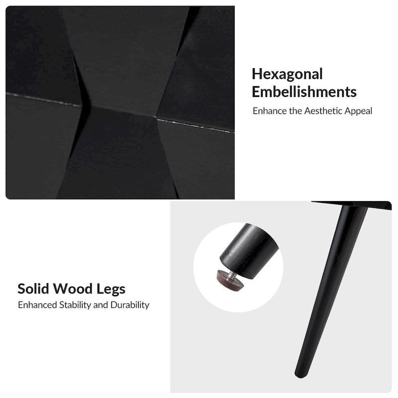 Julian Mid-century Modern End Table with Charging Station by HULALA HOME-22