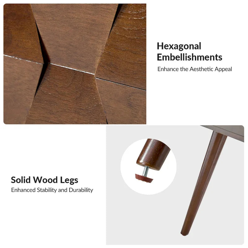 Julian Mid-century Modern End Table with Charging Station by HULALA HOME-30