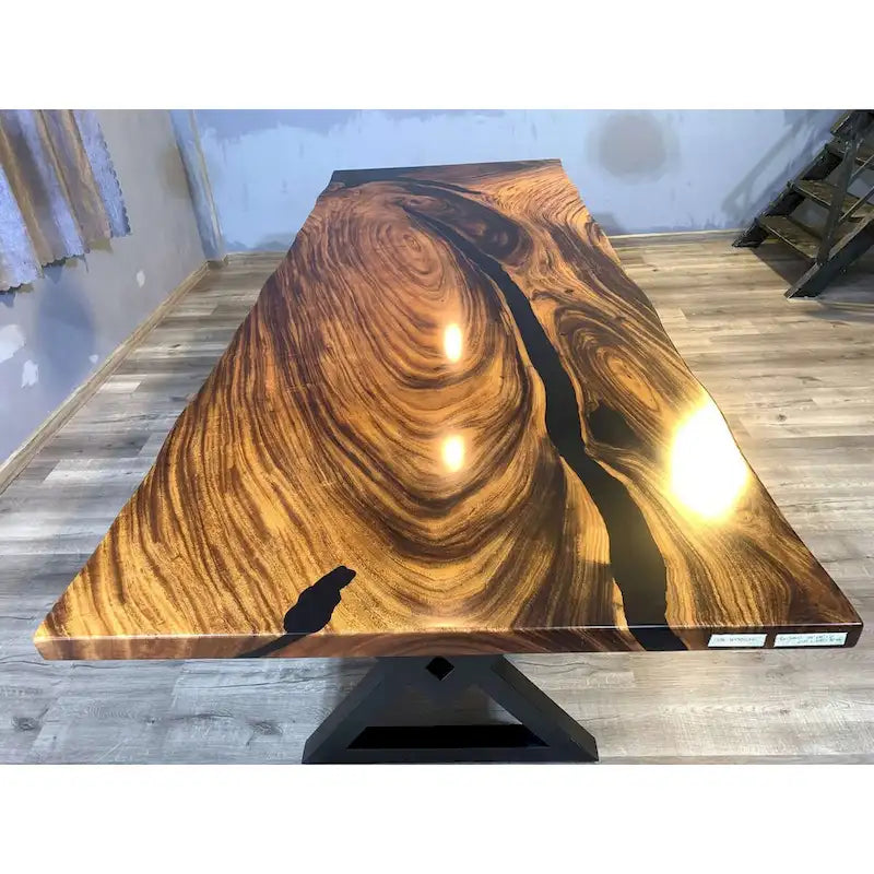 Sundaland 118 Large Slap Live Edge Dining Table-6