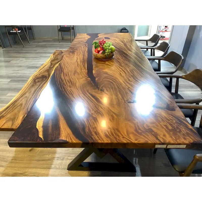 Sundaland 118 Large Slap Live Edge Dining Table-22