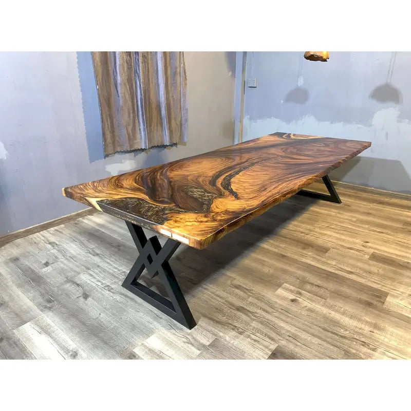 Sundaland 118 Large Slap Live Edge Dining Table-32