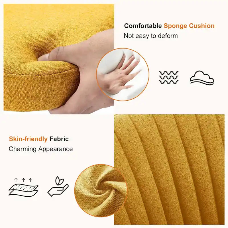 Armless Home Office Desk Chair with Wheels for Small Spaces-19