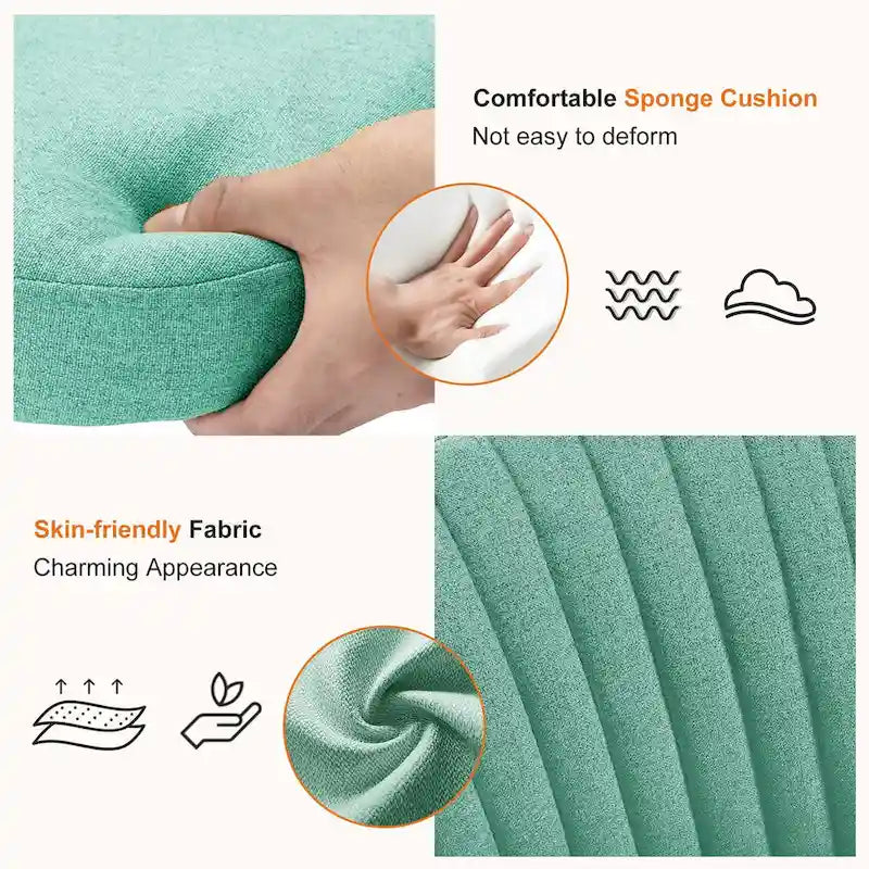 Armless Home Office Desk Chair with Wheels for Small Spaces-25