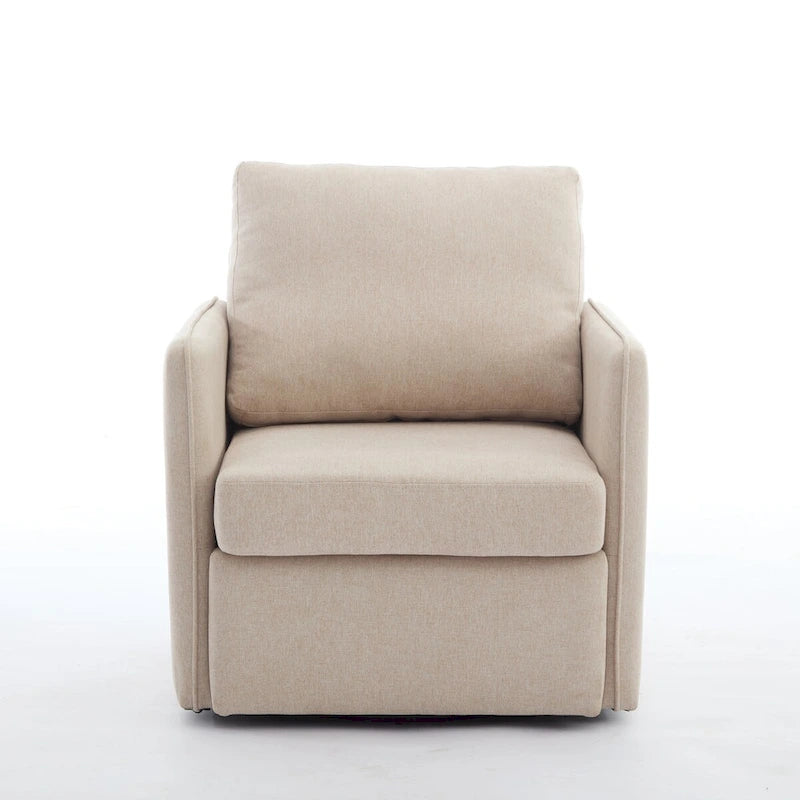 Linen Swivel Accent Chair-4
