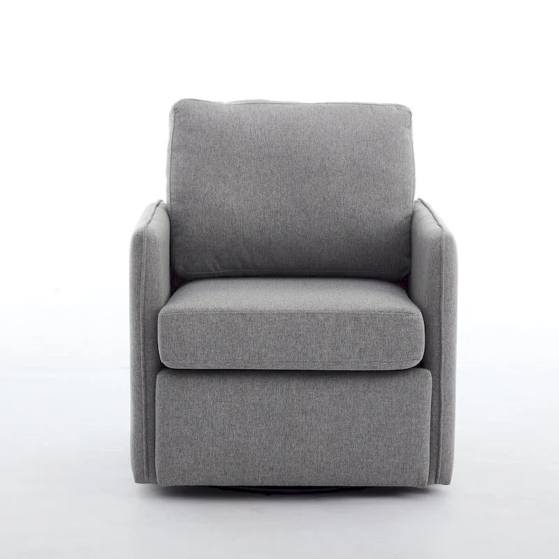 Linen Swivel Accent Chair-5