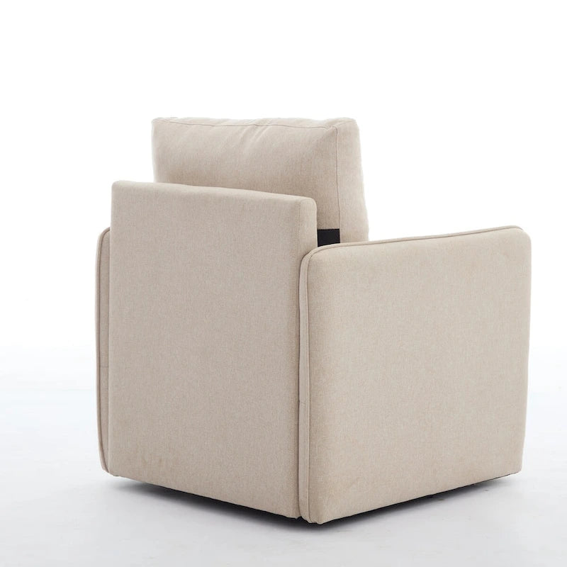 Linen Swivel Accent Chair-10
