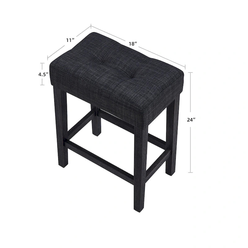 8 PCS Bar Table Dining Sets with Counter Stools and Built-in Power Outlets-15