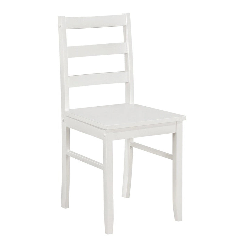 5-Piece 45 Wood Dining Set with Ladder Back and Legs
