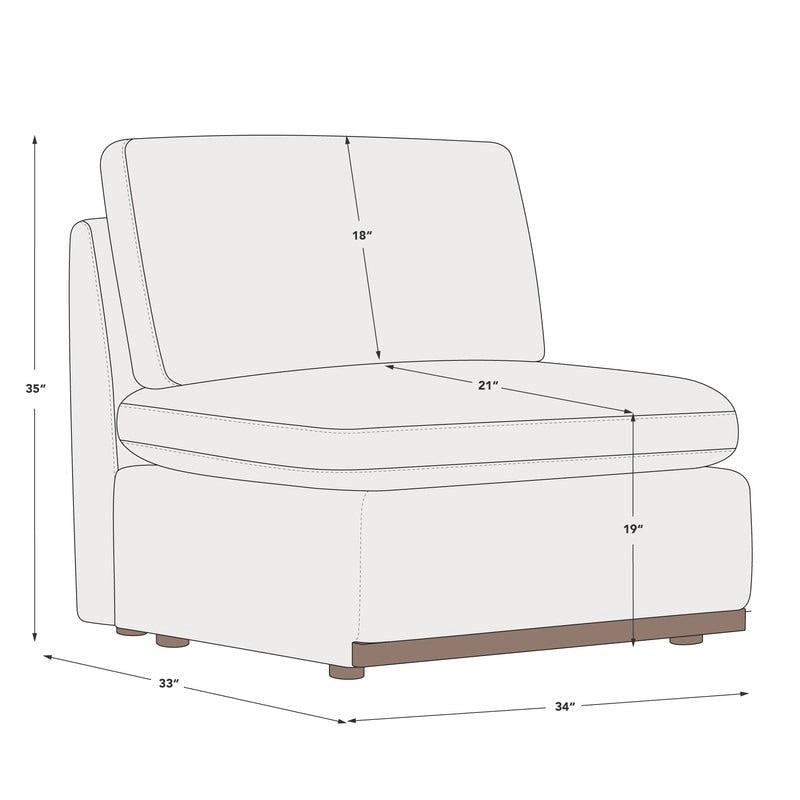 Donna Oversized Modular Sectional Fabric Sofa with Upgraded Wood Base-28
