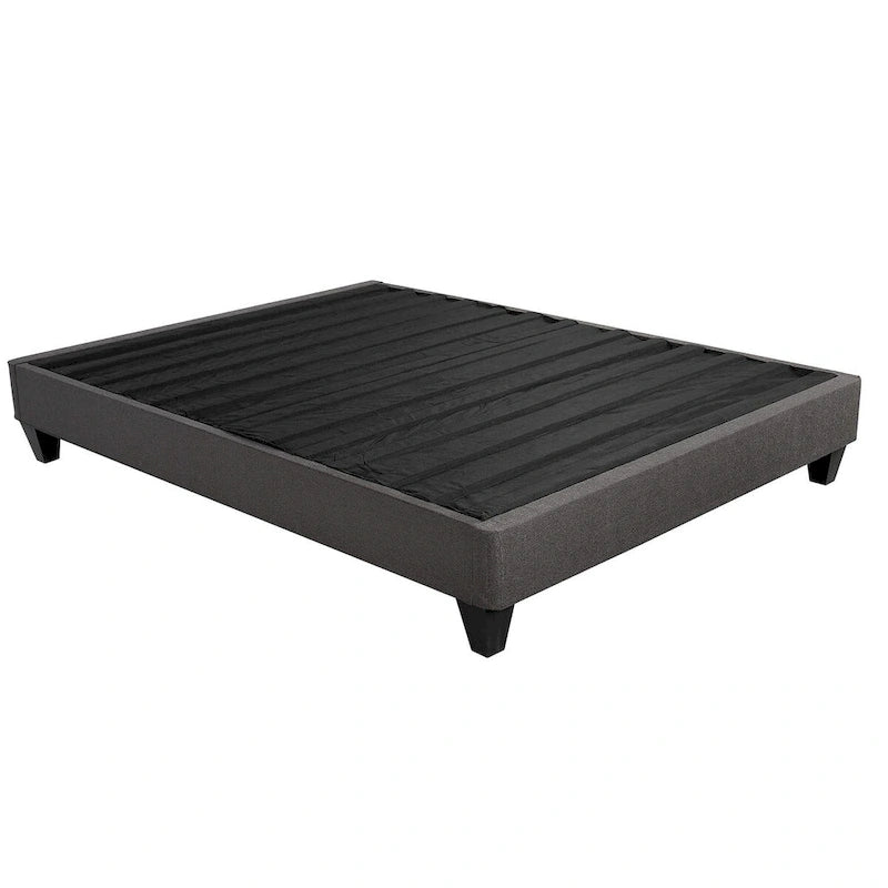 14 in. Mattress Foundation Bed Base, Platform Bed Frame, Dark Gray-3