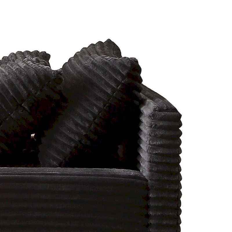 Modern Stylish Corduroy Fabric Upholstered Chaise Lounge Chair-11