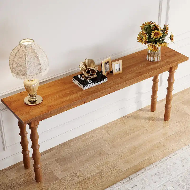 70.9 Inches Narrow Long Console Sofa Table for Living Room Entryway-3